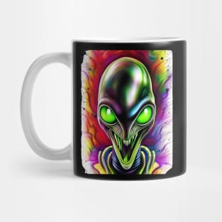 Colorful Alien Funny UFO Mug